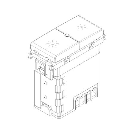 Vimar Plana Universal MASTER Dimmer, Phase-Cutting, IP40, Push Button Control, Flush Mount — Quality Boat Parts