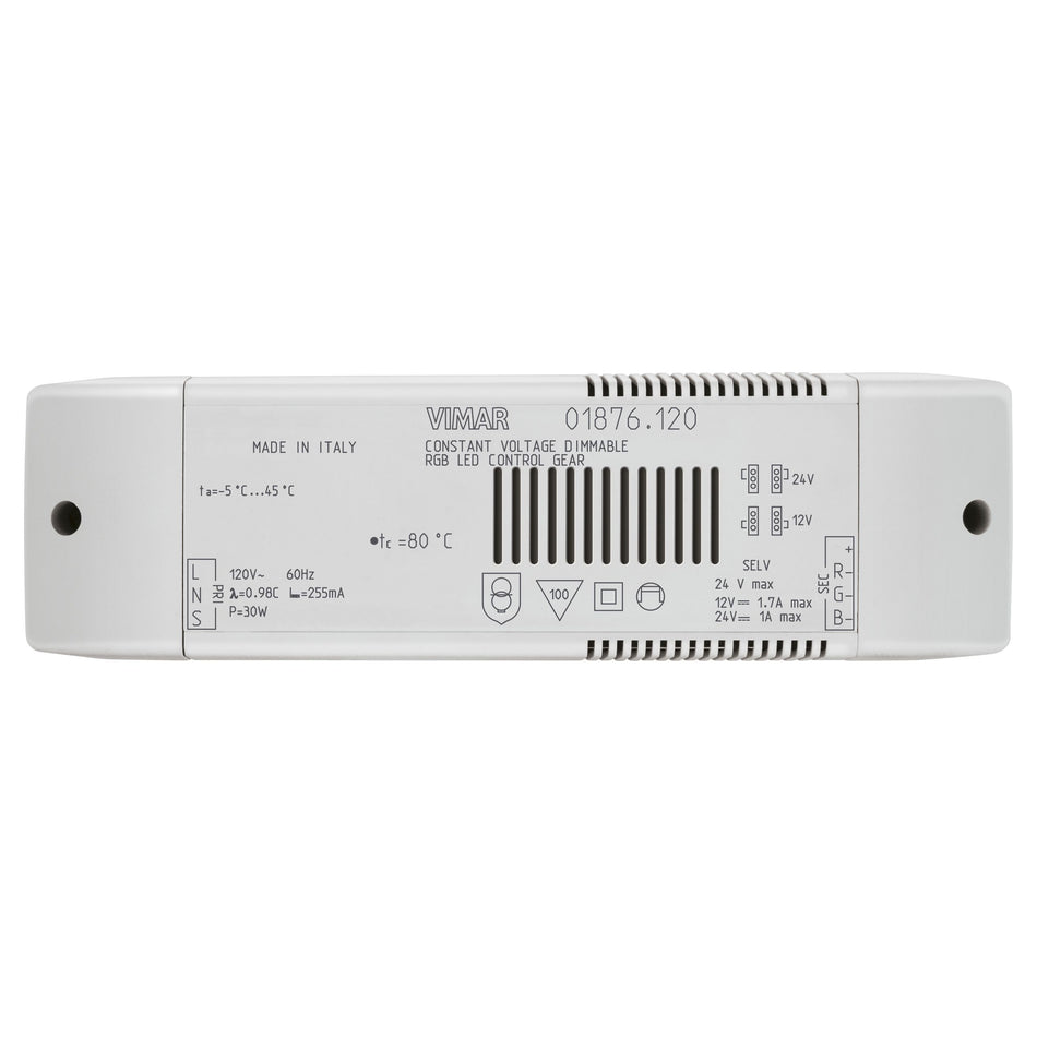 Vimar LED RGB Constant Voltage Driver, For RGB LED Modules, 12/24VDC, 24W, IP20 — Quality Boat Parts