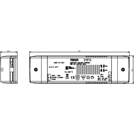 Vimar LED RGB Constant Voltage Driver, For RGB LED Modules, 12/24VDC, 24W, IP20 — Quality Boat Parts