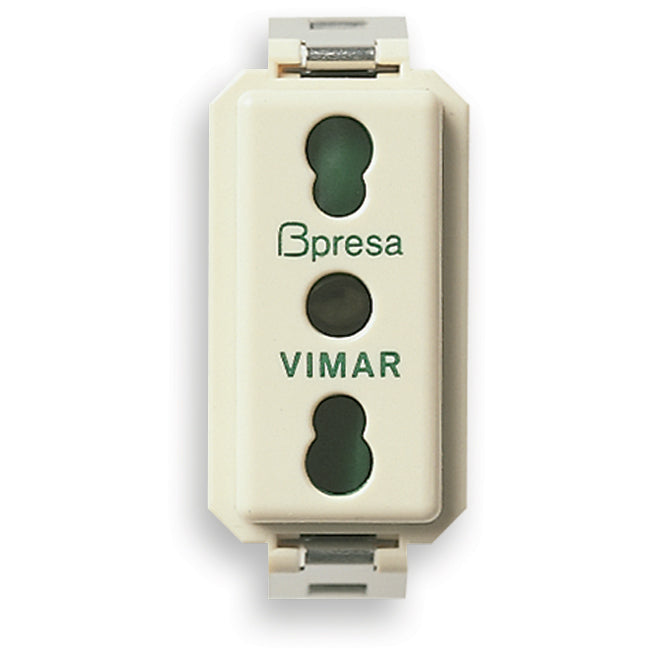 Vimar 8000 2P+E P17/11 Socket Outlet, 16A, 250V, Flush Mount, IP20 — Quality Boat Parts