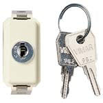 Vimar 8000 Series 1P Key-Operated 1-Way Switch, 10AX, 250V — Quality Boat Parts
