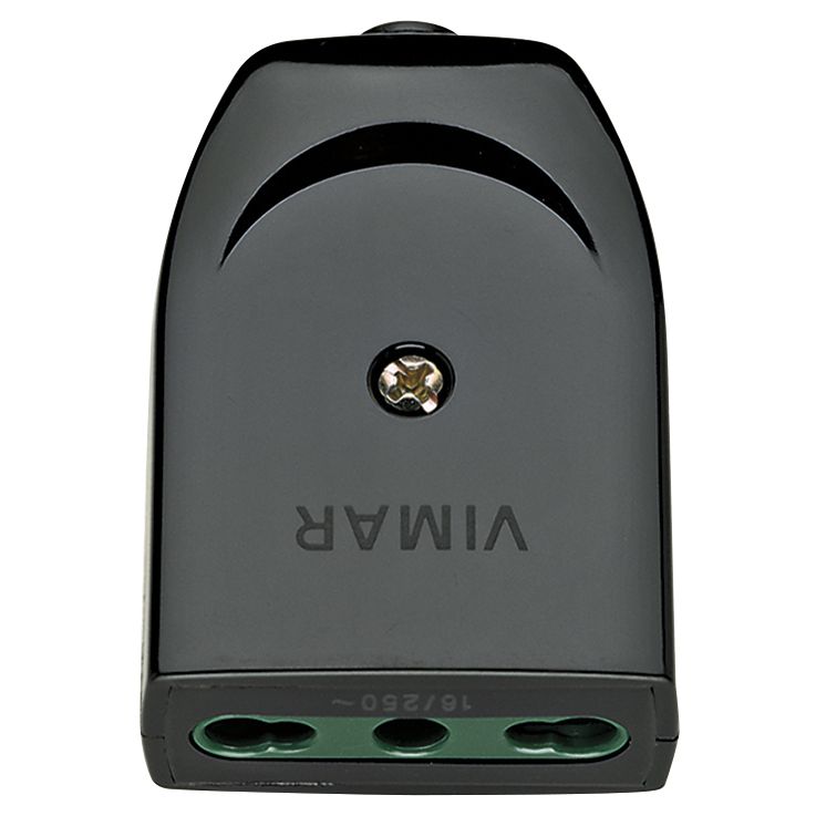 Vimar Supernova Series 2P+E P17/11 Axial Socket Outlet, 16A, 250V, IP20, Screw Terminal, Halogen-Free Thermoplastic — Quality Boat Parts