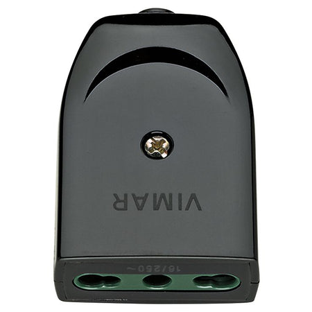 Vimar Supernova Series 2P+E P17/11 Axial Socket Outlet, 16A, 250V, IP20, Screw Terminal, Halogen-Free Thermoplastic — Quality Boat Parts