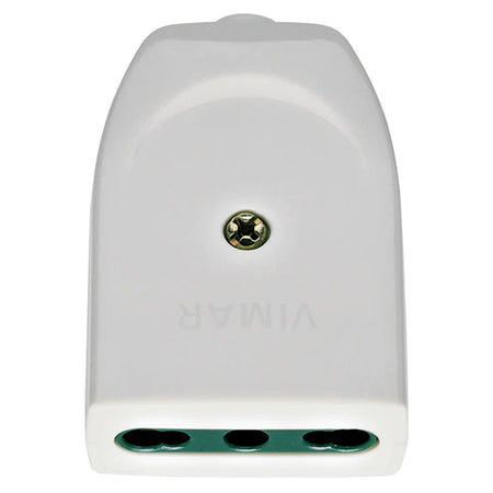 Vimar Supernova Series 2P+E P17/11 Axial Socket Outlet, 16A, 250V, IP20, Screw Terminal, Halogen-Free Thermoplastic — Quality Boat Parts