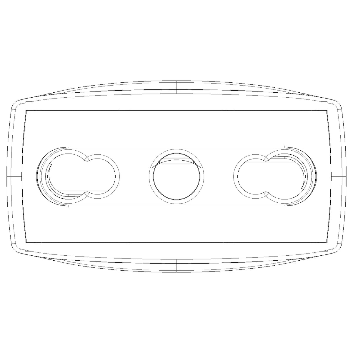 Vimar Supernova Series 2P+E P17/11 Axial Socket Outlet, 16A, 250V, IP20, Screw Terminal, Halogen-Free Thermoplastic — Quality Boat Parts