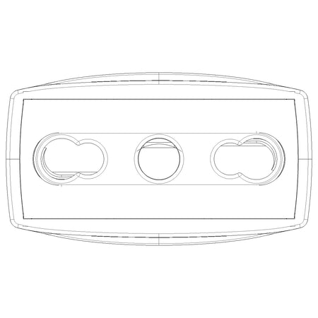 Vimar Supernova Series 2P+E P17/11 Axial Socket Outlet, 16A, 250V, IP20, Screw Terminal, Halogen-Free Thermoplastic — Quality Boat Parts