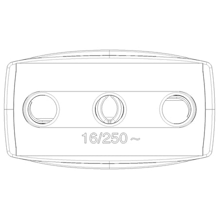 Vimar Supernova 2P+E 16A P17 Axial Outlet, 250V, IP20, Screwed Terminal — Quality Boat Parts
