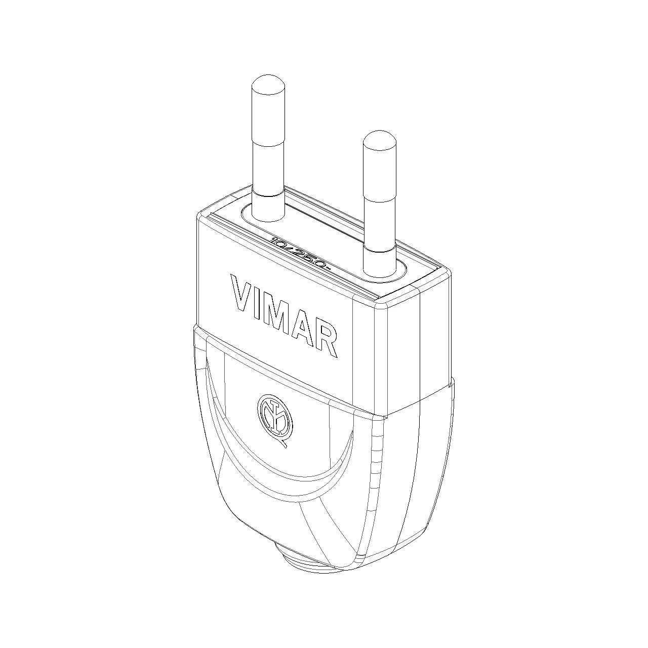 Vimar Supernova Series 2P 10A S10 Axial Plug, 250V, SICURY — Quality Boat Parts