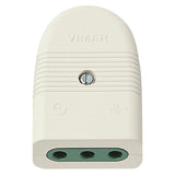 Vimar Mille Series P11 Axial Socket Outlet, 2P+E, 10A, 250V, IP20, SICURY — Quality Boat Parts