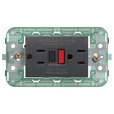 Vimar Neve Up Dual USA GFCI Outlet, 2P+E, 15A, 125V, 60Hz, 3-Module — Quality Boat Parts