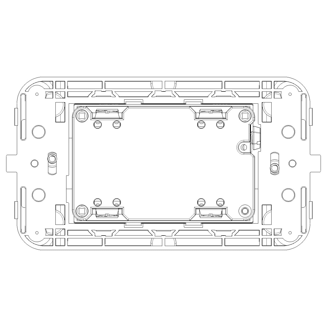 Vimar Neve Up Dual USA GFCI Outlet, 2P+E, 15A, 125V, 60Hz, 3-Module — Quality Boat Parts