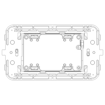 Vimar Neve Up Dual USA GFCI Outlet, 2P+E, 15A, 125V, 60Hz, 3-Module — Quality Boat Parts