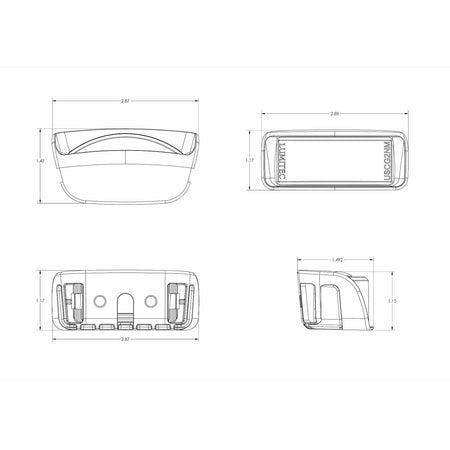 Lumitec Contour Drop-In LED Navigation Light, USCG 2NM, 10-30V DC, ABYC C-5 — Quality Boat Parts