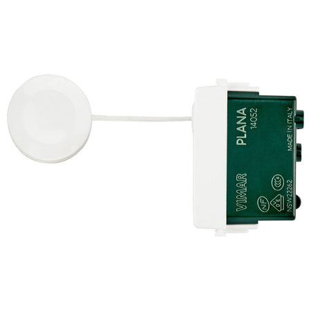 Vimar Plana Pull-Cord Push Button, 1P NO, 10A, 250V~, 1.5 m Cord — Quality Boat Parts
