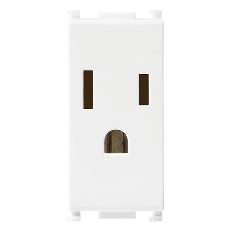 Vimar Plana 2P+E USA Socket Outlet, 15A 127V, Flush-Mounted, IP20 — Quality Boat Parts