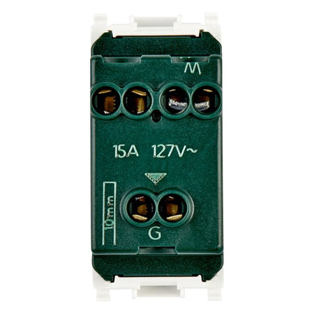 Vimar Plana 2P+E USA Socket Outlet, 15A 127V, Flush-Mounted, IP20 — Quality Boat Parts