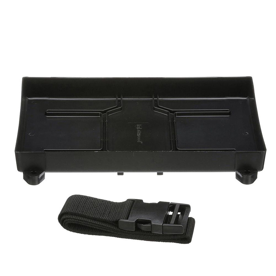 Attwood Marine Battery Tray with Strap, For 24/24M Batteries, Up to 10-1/2 in Tall — Quality Boat Parts