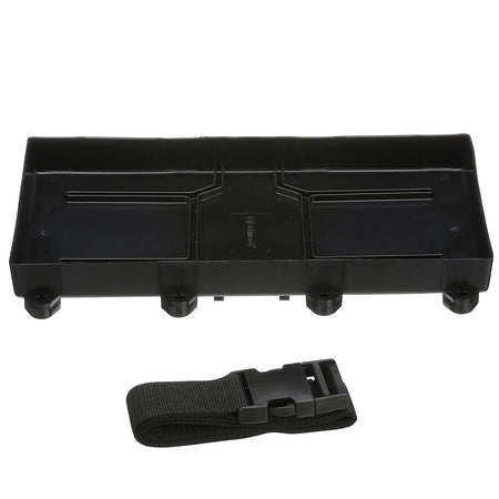 Attwood Marine Battery Tray with Straps, For Group 29/31 Batteries, 12-7/8 in x 7 in, Up to 10-1/2 in Tall — Quality Boat Parts