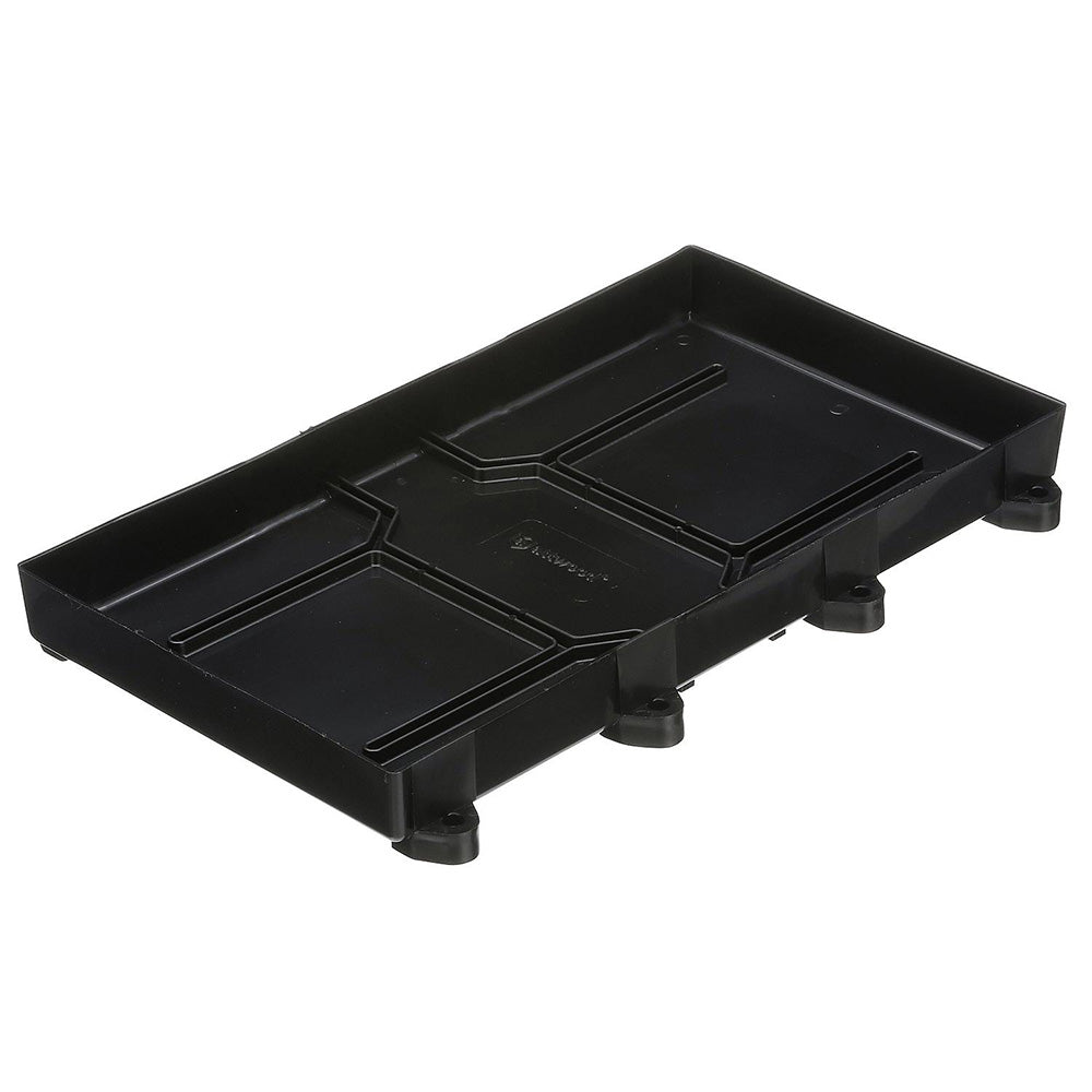 Attwood Marine Battery Tray with Straps, For Group 29/31 Batteries, 12-7/8 in x 7 in, Up to 10-1/2 in Tall — Quality Boat Parts