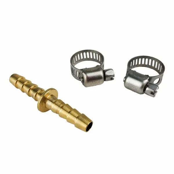 Attwood Marine Fuel Line Splice Kit, For 1/4 in ID Fuel Line, In-Line, Brass Mender, 2 Stainless Steel Clamps — Quality Boat Parts
