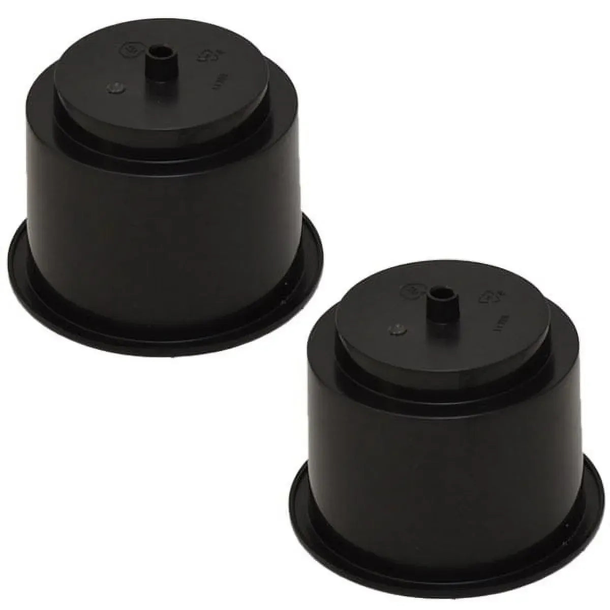 Attwood Marine Flush Mount Cup Holder, 3 3/4 in Cutout, 3 1/8 in Deep, Self-Draining, Black Polymer — Quality Boat Parts