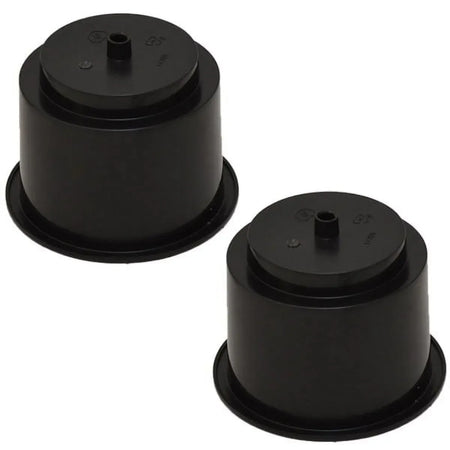 Attwood Marine Flush Mount Cup Holder, 3 3/4 in Cutout, 3 1/8 in Deep, Self-Draining, Black Polymer — Quality Boat Parts