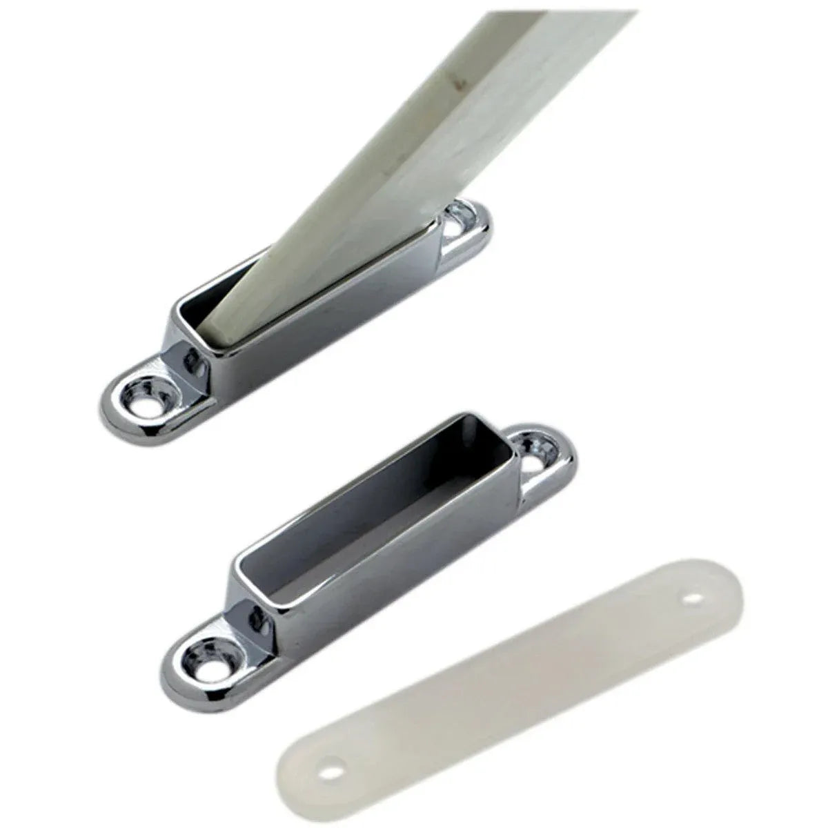Attwood Marine Cover Support Bow Sockets, Angled, ZAMAK, Pair — Quality Boat Parts
