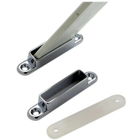 Attwood Marine Cover Support Bow Sockets, Angled, ZAMAK, Pair — Quality Boat Parts
