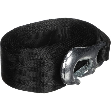 Attwood Marine Trailer Winch Strap, 2 in x 20 ft, 2,000 lb Capacity, Sewn-Loop End, Forged Steel Snap Hook — Quality Boat Parts