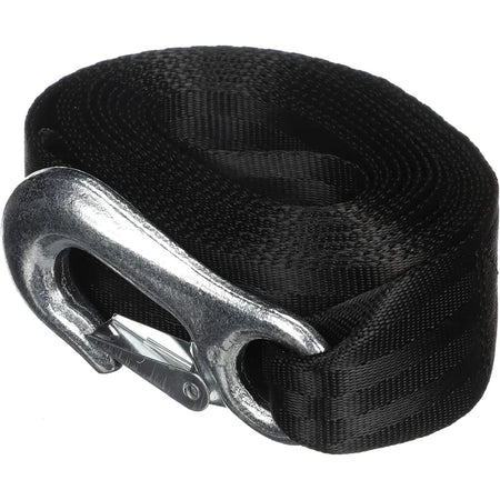Attwood Marine Trailer Winch Strap, 2 in x 20 ft, 2,000 lb Capacity, Sewn-Loop End, Forged Steel Snap Hook — Quality Boat Parts