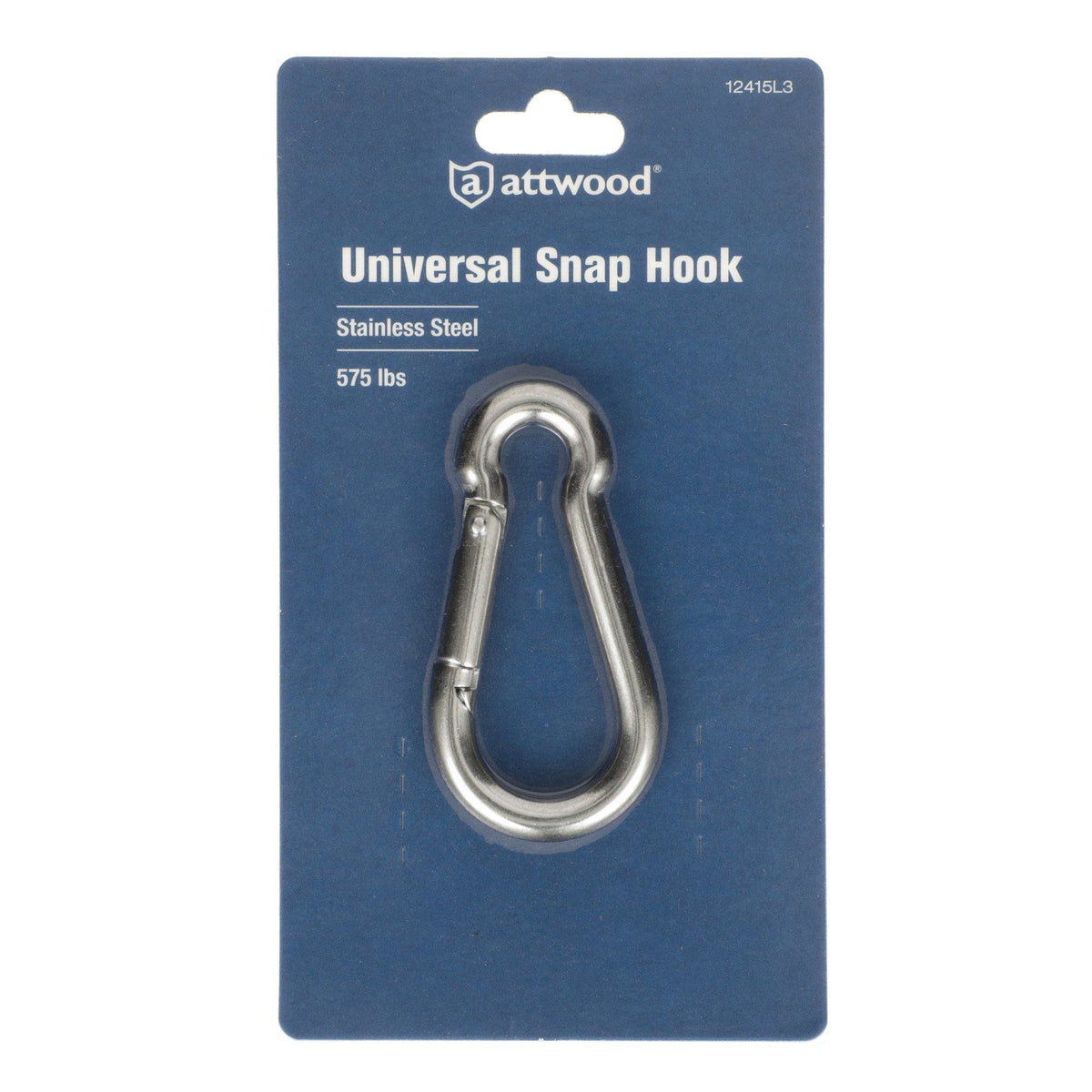 Attwood Marine Stainless Steel Snap Hook, 5/16 in x 3-1/8 in, 575 lb Safe Load — Quality Boat Parts