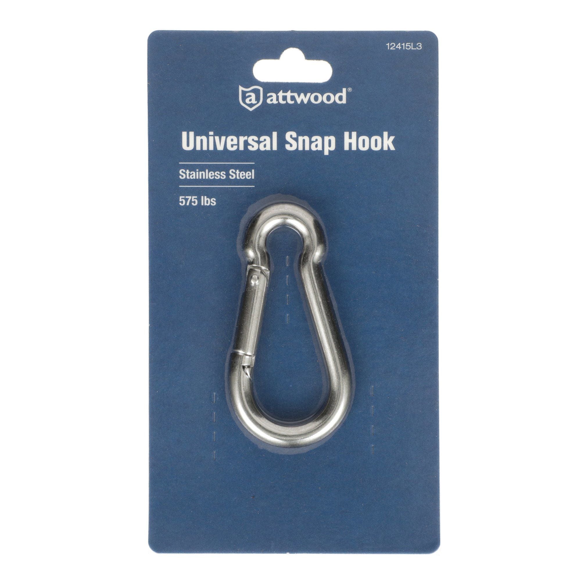 Attwood Marine Stainless Steel Snap Hook, 5/16 in x 3-1/8 in, 575 lb Safe Load — Quality Boat Parts