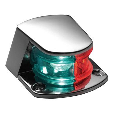 Attwood Marine Bi-Color Combination Sidelight, 12V, 1-Mile, Deck Mount, Zamak — Quality Boat Parts