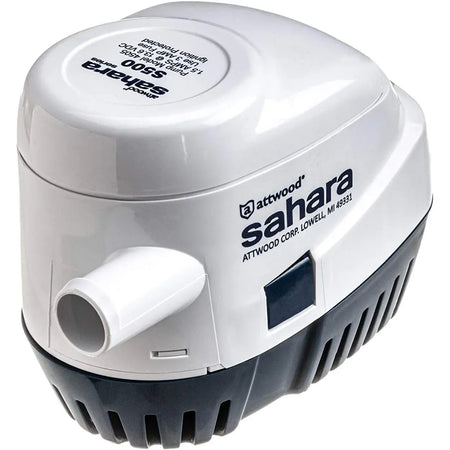 Attwood Marine Sahara S500 Automatic Bilge Pump, 12V, 500 GPH, 3/4 in Outlet — Quality Boat Parts