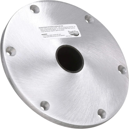 Attwood Marine Snap-Lock Seat Base Plate, For 1.77 in Posts, 9 in Round, Aluminum — Quality Boat Parts