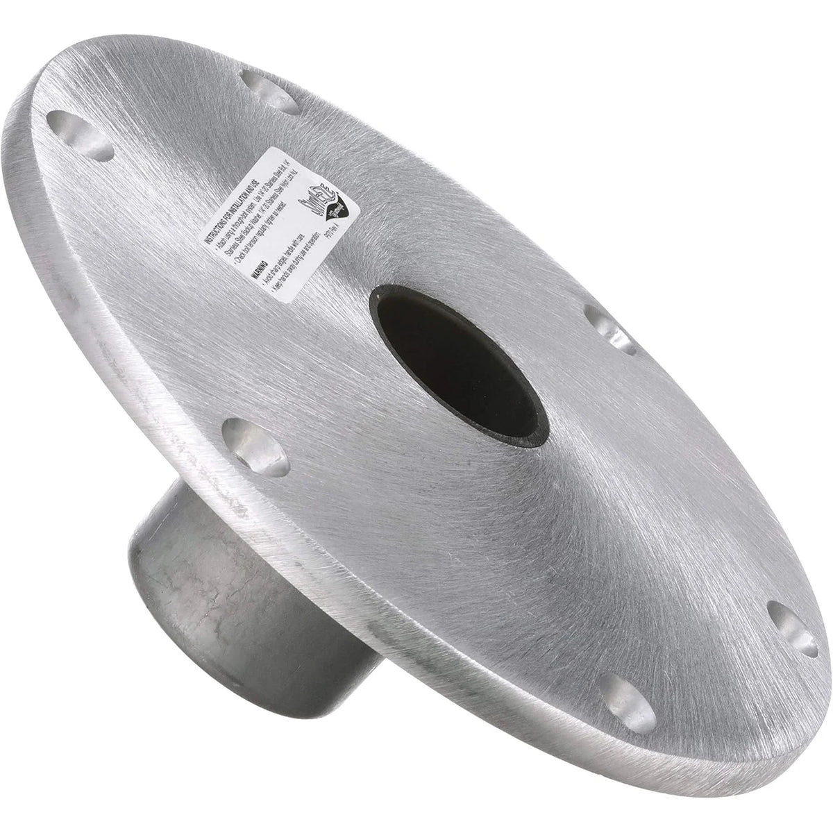 Attwood Marine Snap-Lock Seat Base Plate, For 1.77 in Posts, 9 in Round, Aluminum — Quality Boat Parts