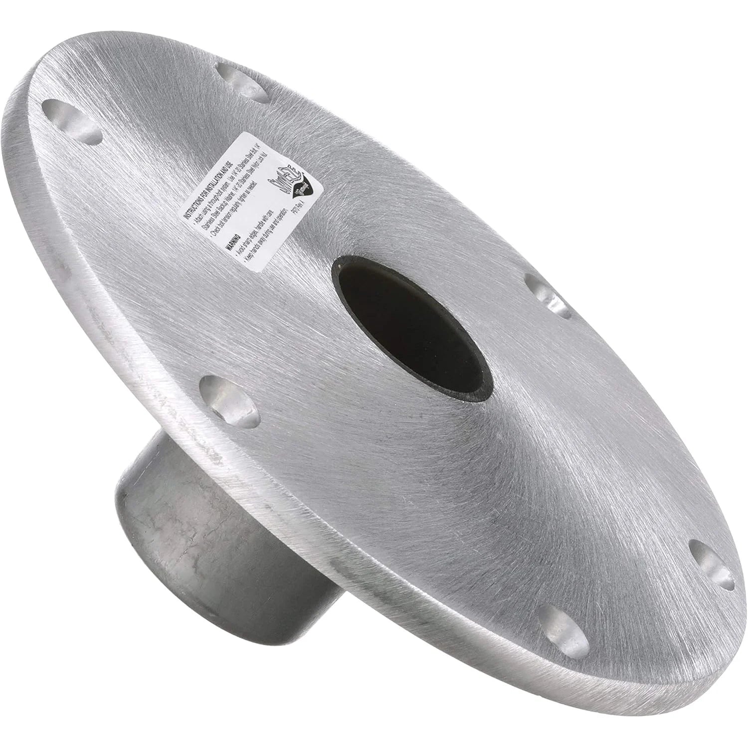 Attwood Marine Snap-Lock Seat Base Plate, For 1.77 in Posts, 9 in Round, Aluminum — Quality Boat Parts