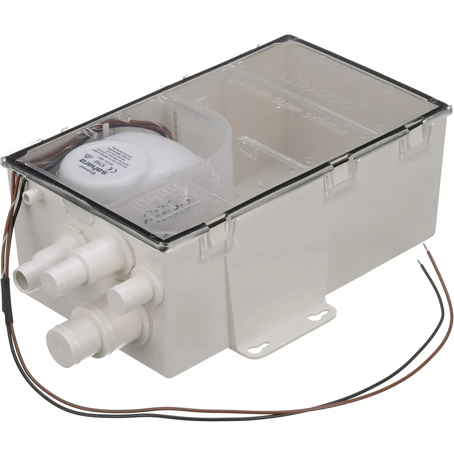 Attwood Marine Shower Sump System, Multi-Port, 750 GPH, 12V, Packard Connector — Quality Boat Parts