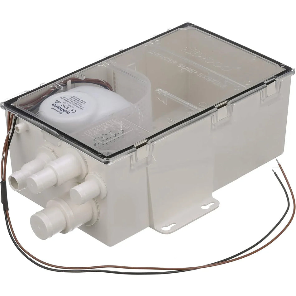 Attwood Marine Shower Sump System, Multi-Port, 750 GPH, 12V, Packard Connector — Quality Boat Parts