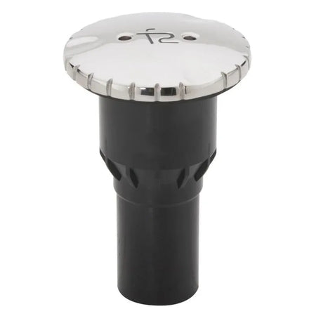 Attwood Marine Plastic Waste Deck Fill, For 38mm Hose, Scalloped Stainless Steel Cap — Quality Boat Parts