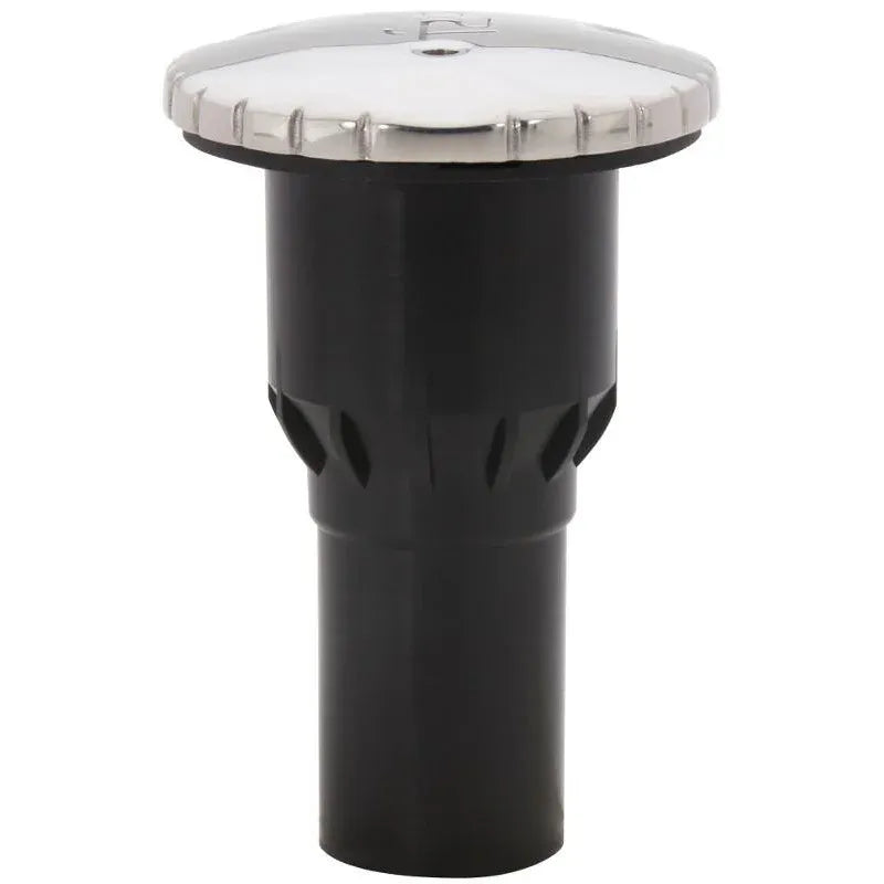 Attwood Marine Plastic Waste Deck Fill, For 38mm Hose, Scalloped Stainless Steel Cap — Quality Boat Parts
