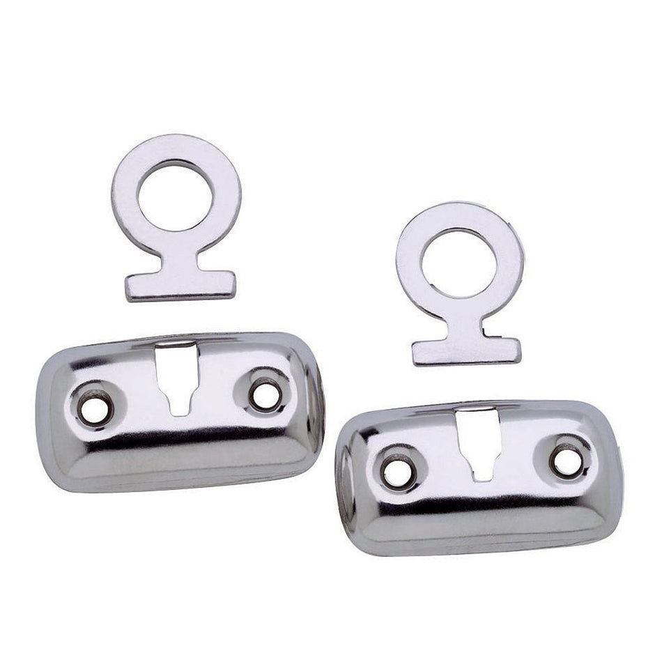 Attwood Marine Mooring Fender Lock Kit, Stainless Steel, Flush-Mount, For 1/2 in Fender Lines, 2pk — Quality Boat Parts