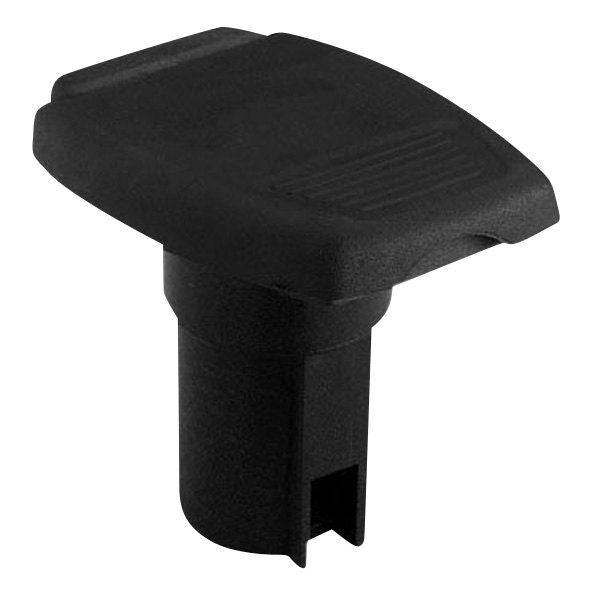 Attwood Marine Oval Navigation Light Base, For Angled Pole Lights, 2-Pin, 7.5 Degree Angle, Black Housing — Quality Boat Parts