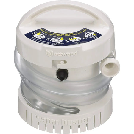 Attwood Marine WaterBuster Portable Submersible Pump, 200 GPH, Battery Powered — Quality Boat Parts