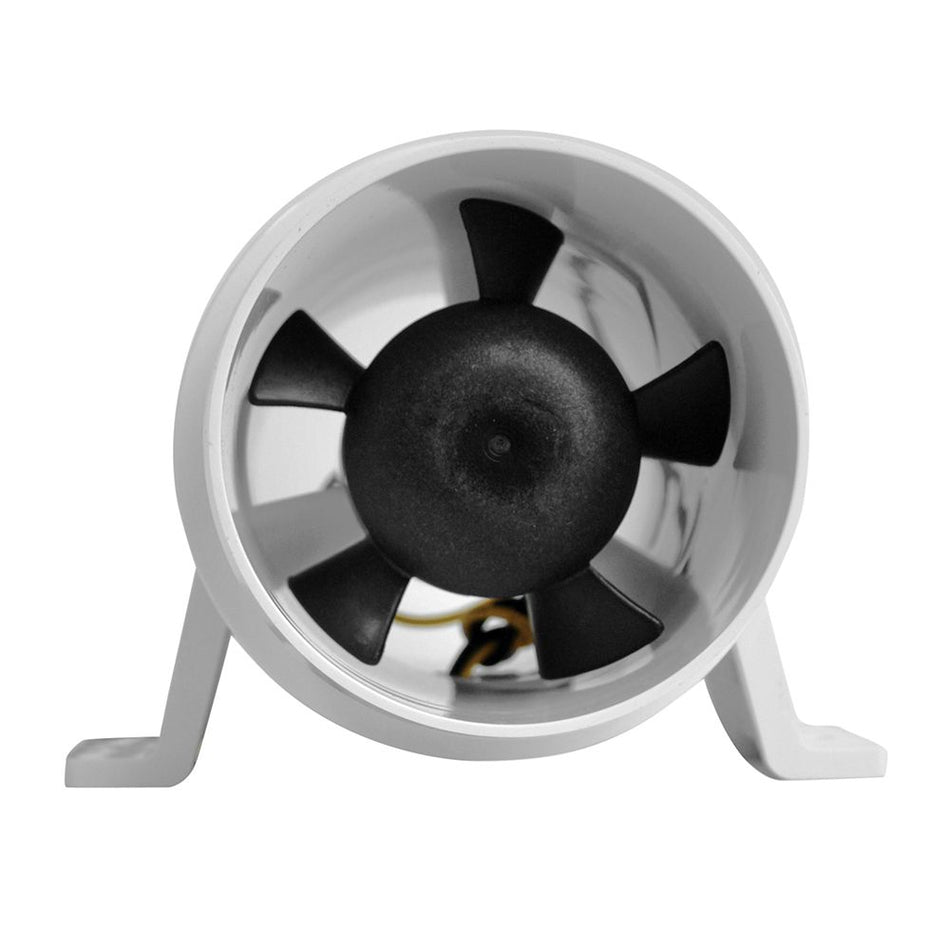 Attwood Marine Turbo 3000 Series Water-Resistant In-Line Bilge Blower, 3 in, 12V, 145 CFM, White Housing — Quality Boat Parts