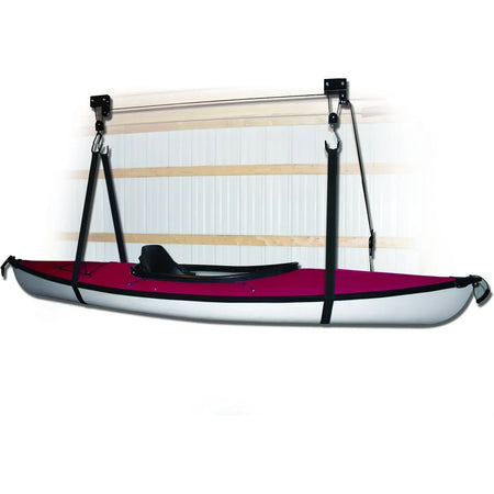 Attwood Marine Kayak Hoist System, 120 lb Capacity, One-Person Pulley System, 2 in Webbing Straps — Quality Boat Parts