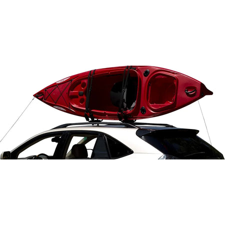 Attwood Marine Kayak Roof Rack Mount, Fits Existing Roof Racks, J-Style, 120 lb Capacity, 2 Straps — Quality Boat Parts