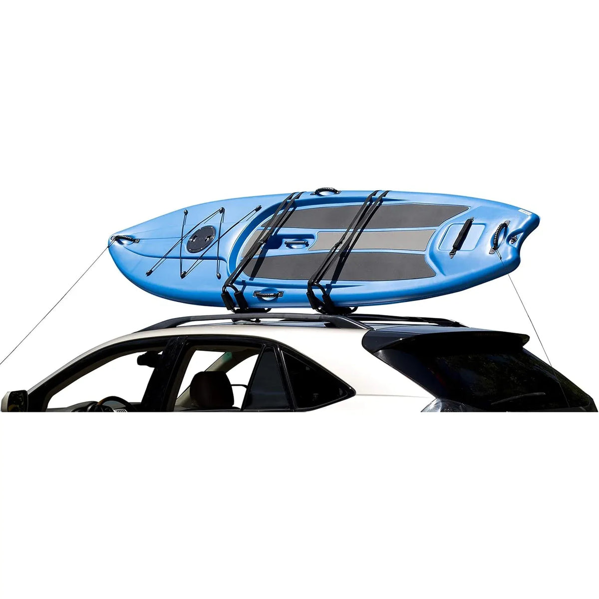 Attwood Marine Kayak Roof Rack Mount, Fits Existing Roof Racks, J-Style, 120 lb Capacity, 2 Straps — Quality Boat Parts