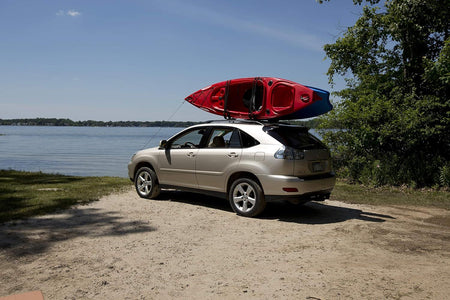 Attwood Marine Kayak Roof Rack Mount, Fits Existing Roof Racks, J-Style, 120 lb Capacity, 2 Straps — Quality Boat Parts