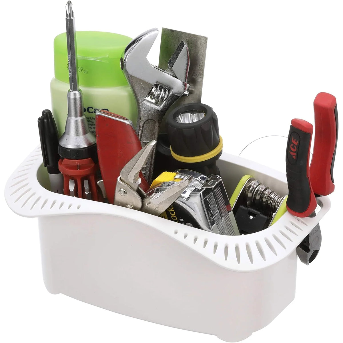 Attwood Marine Cockpit Caddy, Suction or Screw Mount, 22-Lure Storage, White Plastic — Quality Boat Parts